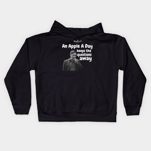 An apple a day Kids Hoodie by Canada Is Boring Podcast